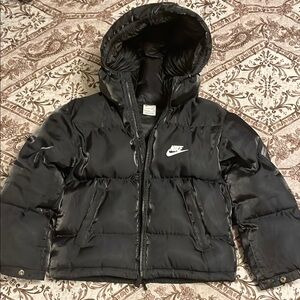 Nike Black Puffer Jacket Boys Sz S